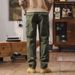 Men's Heavy Duty Work Pants - Relaxed Fit Straight Leg Cargo Pants With Multi-Pockets, Durable Cotton(Black, Grey, Army Green, Khaki)_viptrois.com