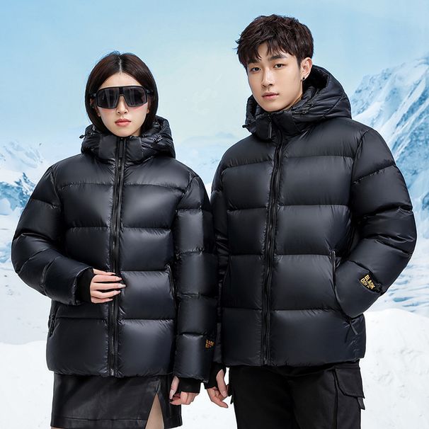 Winter High-end Black Gold Short Men's Warm Down, Waterproof, Rainproof, No Wash, Couple's Casual And Fashionable_viptrois.com