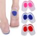 Thin Gel Heel Cushion Inserts - Shock Absorbing Foot Pads For Men & Women (Red/Blue, S/M/L) - Comfortable PU Heel Cups For Daily Wear_viptrois.com