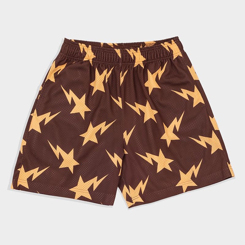 Men's Clothing New Shorts Casual Shorts Fitness Men Muscle Sports Shorts Trendy Beach Pants Mesh Breathable Shorts_viptrois.com