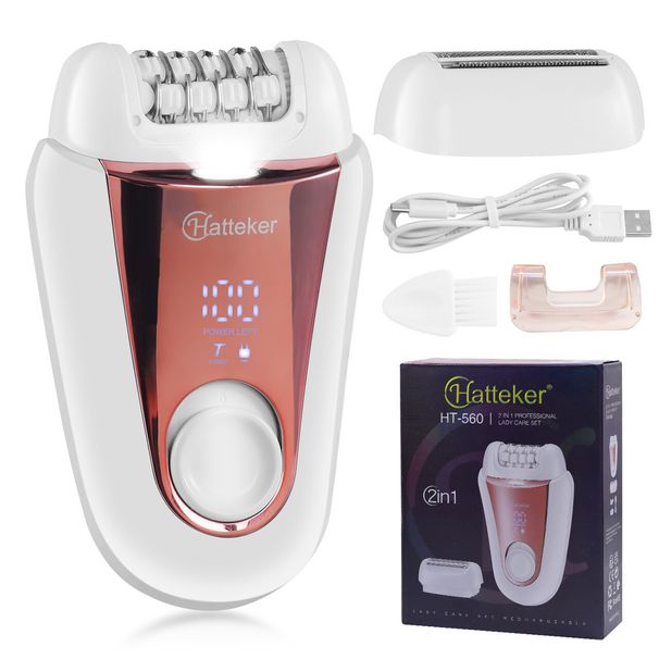 HATTEKER Epilator Hair Removal DeviceElectric Epilator For Women Arm Leg Bikini_viptrois.com
