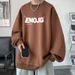 Men's Autumn 2025 New Trendy Brand Loose Crew Neck Long Sleeve Versatile Men's Clothing_viptrois.com