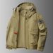 Men's Multi-Pocket Fleece-Lined Work Jacket - Windproof Hooded Utility Coat For Outdoor Fishing & Photography (Regular & Fleece-Lined Options)_viptrois.com