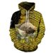 2024 Couple Men's 3D Printed Hoodie Digital Print Fish Sweatshirt_viptrois.com
