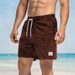Men's Clothing OOTD Feel Waist Pants Summer Corduroy Shorts Half Length Beach Pants Men's Thin_viptrois.com