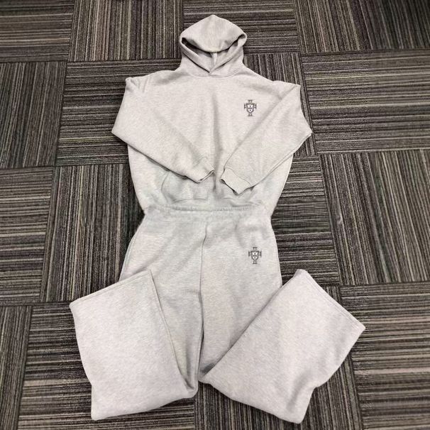 2026 Fashion American Vintage Tracksuits Women/Men Long Sleeve Hooded Sweatshirts + Elastic Waist Sweatpants Embroidery Two-Piece Casual Sport Suits_viptrois.com