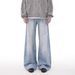 Men's Clothing Cleanfit Casual Washed Jeans For Men And Women Street Style Straight Loose Retro Trousers Wide Leg Pants_viptrois.com