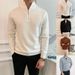 Men's Clothing Sweater Men's Business Slim Solid Color Bottoming Shirt_viptrois.com