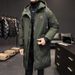 New Cotton-padded Jacket For Men In Winter, Mid-length Thickened Jacket, Trendy Korean Style Large Size Cotton-padded Jacket_viptrois.com