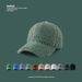 SixFeet Autumn/Winter Green Baseball Solid Color Simple Face Show Small Korean Edition Ins Plush Duck Tongue Hat_viptrois.com