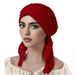 Solid Color Cowl Neck Pullover Hat – Curved Edge Design For Full Hair Coverage (Women's BaoTou Winter Beanie)_viptrois.com