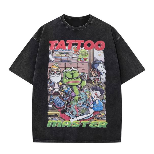 2025 Summer New Cartoon Anime Print Short Sleeve T-Shirt Unisex Trendy Harajuku Style Tee Top_viptrois.com