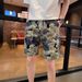 Men's Summer Thin Printed Bear Beach Shorts Casual Loose Fit Five-Point Versatile Fashionable Pants_viptrois.com