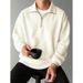 American Retro Solid Color Lapel Sweater Men's Spring And Autumn 2026 New Cross-border Foreign Trade Loose Trend Top_viptrois.com