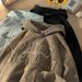 Suede-Fleece Hooded Pullover – Heavyweight Distressed V-Neck Streetwear Jacket (M-3XL, Retro Fit)_viptrois.com