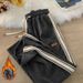 Men’s Corduroy Joggers With Side Stripes – Vintage Streetwear Sweatpants (Black/Grey/Beige, Mid-Rise, Drawstring, M-3XL)_viptrois.com