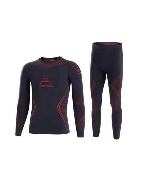 Men's Ski Base Layer Set – Thermal Moisture-Wicking Long Sleeve & Pants For Running, Hiking & Winter Sports (Breathable, Quick-Dry)_viptrois.com