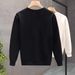 Men's Clothing autumn new style sweatshirt men's style brand slim casual round neck plus velvet pullover long sleeve jacket top_viptrois.com
