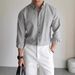 Men's Clothing Cotton And Linen Work Shirt Men's Breathable Slim Fit Long Sleeve Business Casual Commuter Shirt Linen Sunscreen Cardigan Thin_viptrois.com