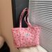Women's Bags Fashion Small Fresh Cherry Print Tote Bag Summer New Large Capacity Stylish Floral Shoulder Bag Women's Bag_viptrois.com
