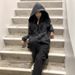 Vintage Zip-Up Hoodie With Distressed Wash – Oversized Streetwear Pullover For Men & Women (Black, S/M/L/XL)_viptrois.com