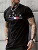 Men's Fashion Short-sleeved T-shirts Summer Slim-fit Pure Cotton Printed T-shirts Trendy Casual Versatile Tops_viptrois.com