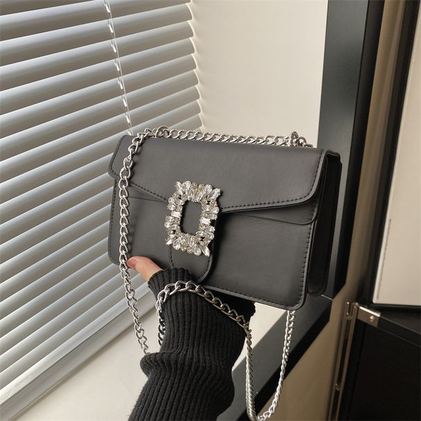 Women's Bags Fashionable And Light Luxury Small Square Bag =Trendy One Shoulder Underarm Bag Niche High End Diamond Studded Temperament Commuter Bag_viptrois.com