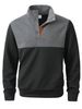 Men’s Color-Block Quarter-Zip Sweatshirt – Thermal Lined Polyester Pullover (Windproof, 4 Colorways, S-XXXL)_viptrois.com