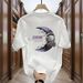 100% Pure Cotton Short Unisex Korean Style Niche Creative Pattern Simple And Loose Round Neck Half Sleeved T-shirt Top_viptrois.com