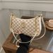 Women's This Year's Fashion New Niche Underarm Bag Stylish Personality Shoulder Bag Letter Print Crescent Bag_viptrois.com