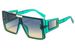 Two Circles Super Large Frame One Piece Rivet Sunglasses Personality One Piece Men And Women Sun Visor Sunglasses 69550_viptrois.com