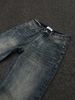 Y2K Hip-Hop Jeans – Distressed Graffiti Print Low-Rise Baggy Pants (Unisex Streetwear, High-Stretch Denim)_viptrois.com