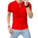 One Piece From The Source Factory, European Spot Trendy Version Mercerized Cotton Summer Wear Men's Short-sleeved T-shirt Slim Solid Color Men's_viptrois.com