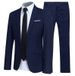 Men's Clothing Four Seasons New Business Professional Formal Suit Groom And Best Man Solid Color Two Piece Suit For Men_viptrois.com