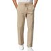 Men's Clothing Foreign Trade Spring And Autumn American Solid Color Casual Simple Large Size Men's Business Slim Fitting Skinny Trousers Men_viptrois.com