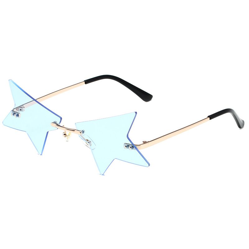 Half Angle Star Sunglasses - Creative Frameless & Polygonal Design (Women's Dance & Ocean Style)_viptrois.com