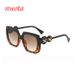 Fashion Square Frame Sunglasses Personalized Five Pointed Star Sunshade Sunglasses_viptrois.com