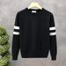 Men's Clothing Round Neck Sweater Knitted Sweater Men's Trendy Brand Handsome Autumn And Winter Bottoming Shirt New Men's Temperament Slim Top_viptrois.com