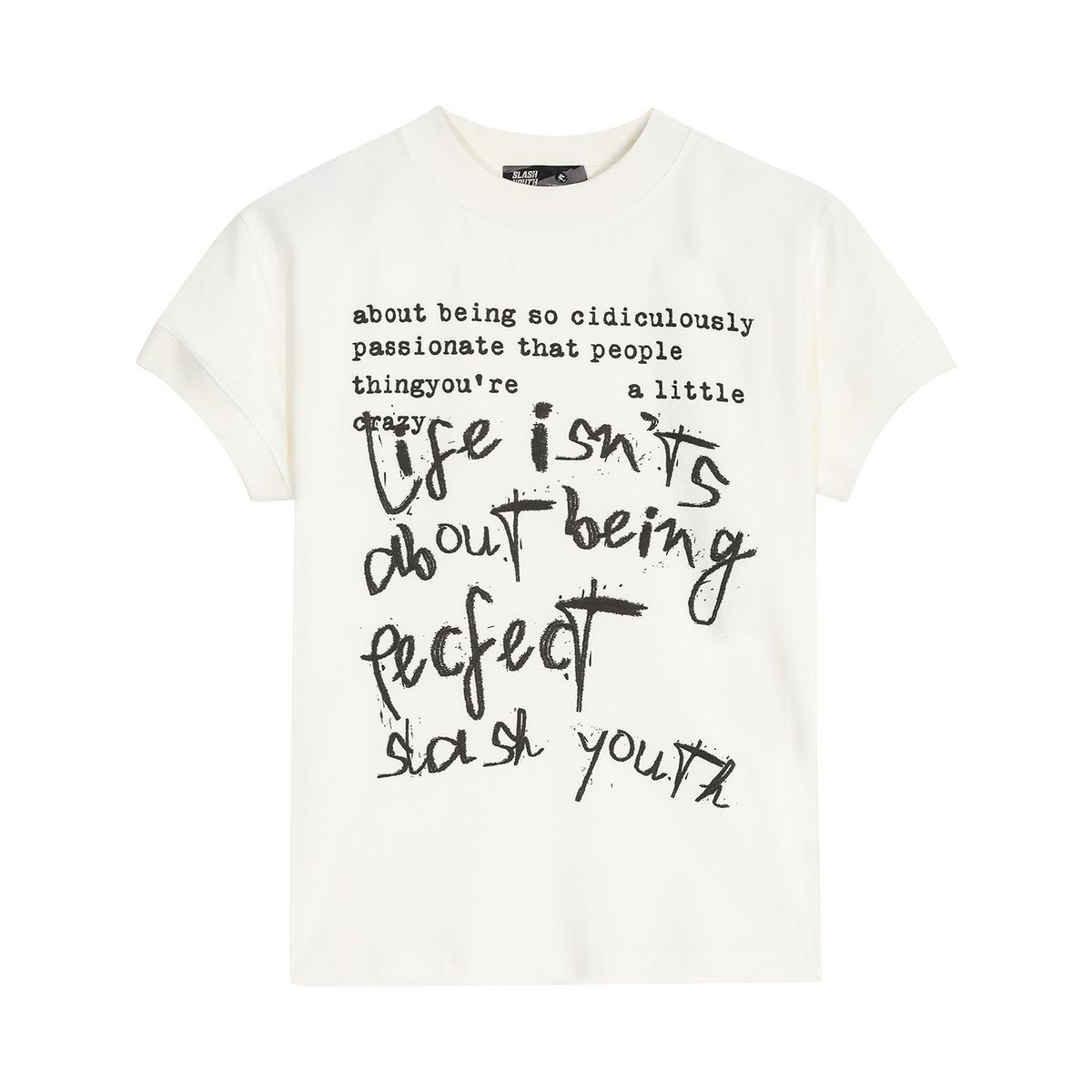 Men's Clothing Retro Straight Shoulder T Shirt For Women Summer New Style Letter Print Short Sleeve Slim Fit Hot Girl Top Trend_viptrois.com