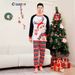 Christmas deer letter stripes Christmas family dress printed home wear pajamas_viptrois.com
