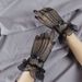 Unisex Thin mesh gloves women hollow fashion sexy black stretch lace gloves lace performance_viptrois.com