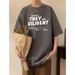 American Streetwear Brand Short-sleeved T-shirt Men's New Summer Style Cool, Loose And Trendy Half-sleeved Top Garment_viptrois.com