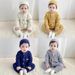 Mother & Kids Baby Boy Suit 2025 Spring Infant Boy Baby Boy Hooded Long Sleeve + Long Pants Three Piece Long Crawling Suit_viptrois.com