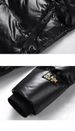 New Black, Gold And White Goose Down Jacket For Men And Women, Couple's Short Jacket Over The Knee, Winter Thick High End Casual Wear_viptrois.com