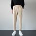 Men's Clothing Light Mature Style Trousers Men's Design Sense Version Of The New Straight Trousers Men's Loose Drape Suit Pants_viptrois.com