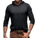 Loom European American Popular Long Sleeve Spring And Autumn Foreign Trade Cross-Border Men's Casual Solid Color_viptrois.com