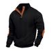 Men's Jacquard Knit Pullover – Winter-Ready Stand Collar Sweatshirt (S-Xxxl, 15 Colors) | Outdoor & Casual Streetwear_viptrois.com