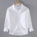 Autumn Thin Long Sleeved Shirt, Men's Slim Fit Inch Shirt, Spring And Autumn Wrinkle Free Oxford Spinning Jacket, Business Casual Shirt_viptrois.com