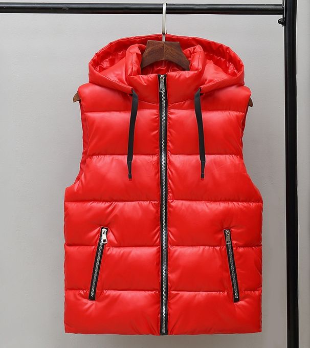 Men's Vests For Autumn And Winter: Shiny Coat, Thick Cotton Waistcoat, Warm Vest, Korean-style Trendy Outerwear, Couple Vests_viptrois.com