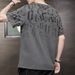 Men's Summer Short Sleeved T-shirt Made Of Pure Cotton In Large Size, Loose And Versatile Casual T-shirt_viptrois.com